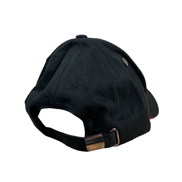 Tag Heuer Watches Embroidered Logo Black Red Strapback Cap Hat - Picture 2 of 8